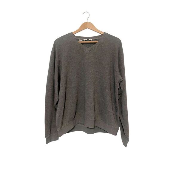 Cutter & Buck Other - Cutter & Buck Gray V-Neck‎ Cotton Pullover Sweater Men’s Large
